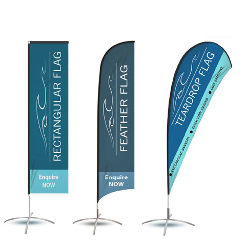 Banner Flag Sets Valuezy Print and Sign Stop